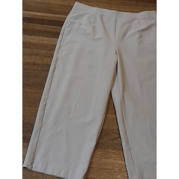 Eileen Fisher Textured Viscose Blend Wide Leg Casual Comfy Size 1X Pants Gray - Picture 3 of 8